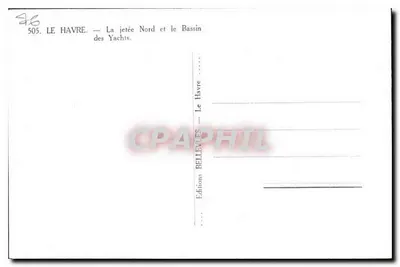 Le Havre — El muelle norte y el muelle de yates — Lugener — Reverso