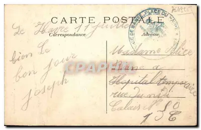 Le Havre — Nossa Senhora dos Flutuantes — Editor E. Héroncelle, Paris, n° 1155 — Verso