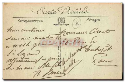 Le Havre — Publiczny ogród i ulica Paris — LL. — n° 76 — Rewers