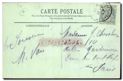 Le Havre — Rochers de Barvalet w La Hève — LL. — n° 507 — Rewers