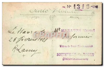 Le Havre — Het Theater — LL. — N° 251 — Achterkant
