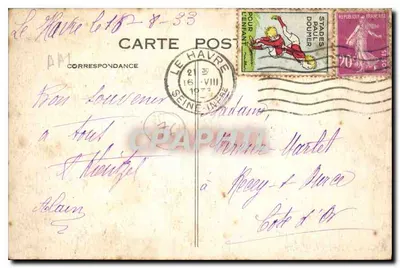 Le Havre - wejście statku 'Paris' - La Désirée, n°60 — Rewers
