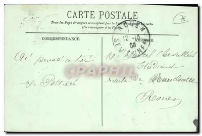 Le Havre — Sainte-Adresse — Nossa Senhora dos Flutuantes e a Cidade — LL. — Verso