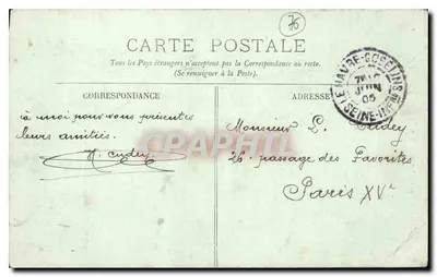 Le Havre — La Iglesia de Sainte-Adresse — LL. n° 182 — Reverso