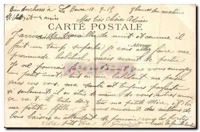 Le Havre — The Jetty and the Foreport — Publisher E.D. n° 142 — Back