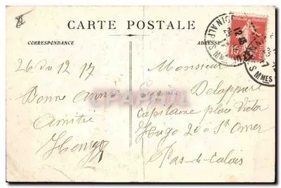 Nice - Port — widok portu z wieloma łodziami — wydawca nieznany, numer serii nie widoczny — Rewers