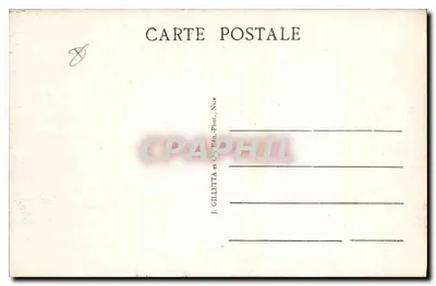 CANNES - Vista geral tirada da Cruz dos Guardas — J. GILLETTA e Cie, Nice, n° 465 — Verso