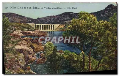 Corniche de l'Estérel — O Viaduto de Anthéor — ND. Fot.