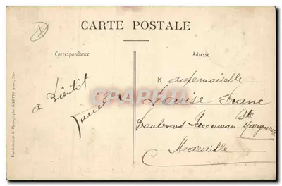 MONTE-CARLO — Ogólny widok z Beausoleil — Wydawnictwo Gilletta, fot. Nice, nr 771 — Rewers
