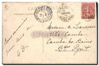 Vue de l'Observatoire de la Californie — Cannes — éditeur : La Journée, 1907 — Rewers