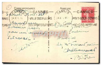 CANNES - Vista dos Hotéis e da Promenade de la Croisette - S. SELECTA — Verso