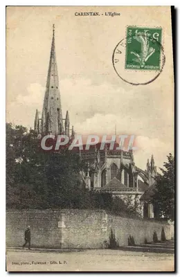 Carentan - A Igreja — foto de Dinas, edição L. P.