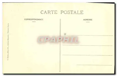 Autun - Katedra - Stworzenie Adama i Ewy — wydawca L. Carou, fot.-wyd., Autun (Dijon) — Rewers