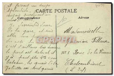 Marseille — Palais Longchamp — editor desconhecido, número de série 3 — Verso