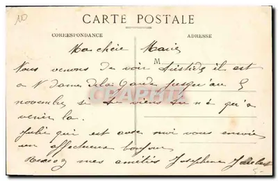 Marseille - N.-D. de la Garde — éditeur XXIV. MARSEILLE - N.-D. de la Garde — Verso