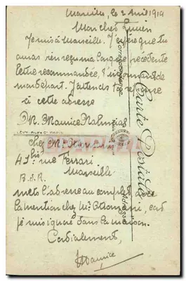 Marseille — Le Château d'If — Zamek-Fort zbudowany przez Franciszka I, który przez długi czas służył jako więzienie państwowe — Rewers