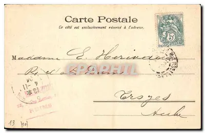 Marseille — Pałac Longchamps — Wyd. H. F. n° 101 — Rewers