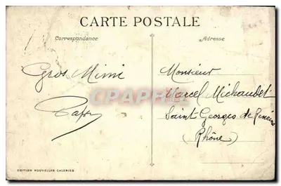 Marseille — Le Palais Longchamp — Édition Nouvelles Galeries, n°21 — Achterkant
