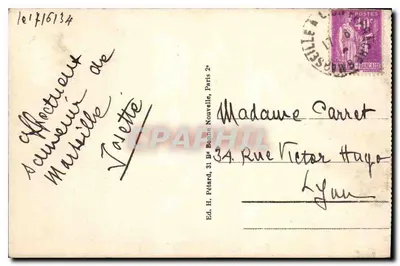 Marseille — ogólne widok — Wyd. H. Pétard, 31 Bd Bonne Nouvelle, Paris 2e — Rewers