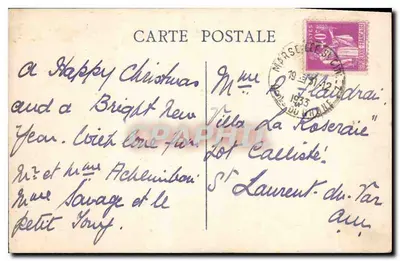 Marselha — Fontaine Cantini — editor Procéa, número de série não visível — Verso