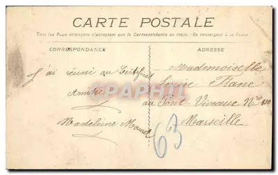 Marseille — Bourse — Nowe Galerie — nieznany wydawca, nr 35 — Rewers