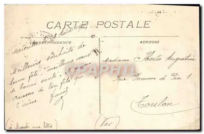 Marseille — Post and Telegraph Office — publisher L. n° 780 — Back
