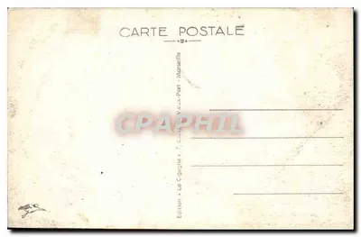 Marseille — Widok na Corniche — Malmousque i wyspy — Wydawnictwo « La Cigogne » — Rewers