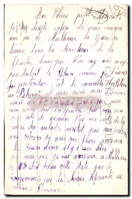 Mulhouse - Wejście do miasta — wydanie C. Berquet, n°3 — Rewers