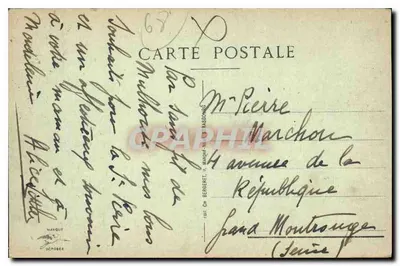 Mulhouse — Kanał Rhône au Rhin — wydawca CH. BERGERET, n°34 — Rewers