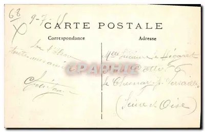 Destruições na Alsácia — Perto de Mulhouse — Imp. Baudinière, Nanterre — N° 435 — Verso