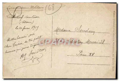 Mulhouse (Haut-Rhin) — Hotel-de-Ville — wydawca nieznany — Rewers