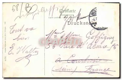Mülhausen i. Els. — Widok w ogrodzie zoologicznym — Drucksache — Rewers
