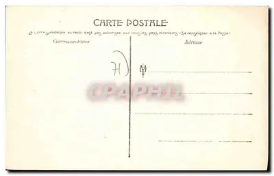 Dracy-les-Couches — Zamek — Wydawca anonimowy, numer serii nie widoczny — Rewers