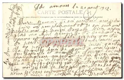 FARGES-LES-MAÇON — O Castelo (Colunata) — Editor não identificado — Verso