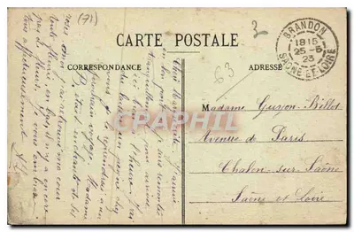 La Chapelle-du-Mont-de-France — Vista em direção à Estação — editor H. Halle — Verso