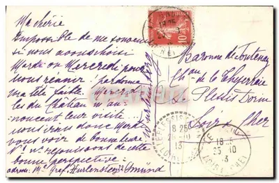 Zamek w Châtillon — widok zamku z wieżami — wydawca nieznany — Rewers
