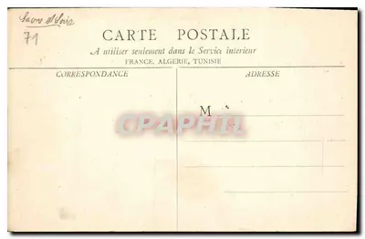 Zamek DIGOINE (Palinges) — Zbiór zamków Burgundii, Fototyp Bourgeois Frères Chalon-sur-Saône, n° 994 — Rewers