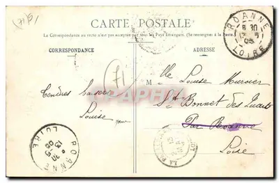 Marcigny - La Riole - N° 2 — Impressora J. Vuillamoz — Verso