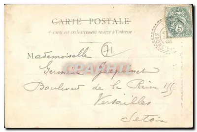 Castelo de PIERRECLOS — Jatine e Voire — Coleção dos M. Alaux, Bonneville, França — Verso