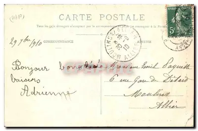 Anzy-le-Duc - L'Église : façade couchant - L. Francguy, Marcigny, du Rionnais — Verso