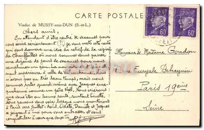 Viaduto de Mussy-sous-Dun — Selo — Cim — Verso