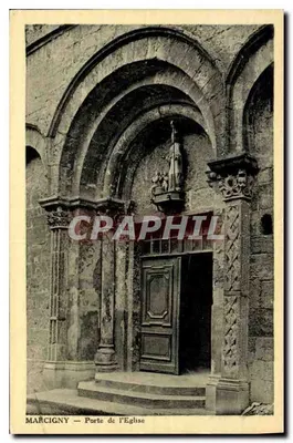 Marcigny — Porta da Igreja — Édit. L. Béard, impressor