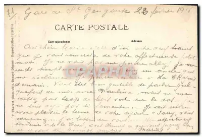 Saint-Gengoux-le-National — Torre con enredadera o Francisco I — Editor P. Charvet — Reverso