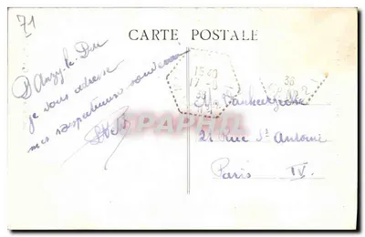 Anzy-le-Duc (S.-et-L.) — Abside e campanile della chiesa — Coll. Bonchaud — Verso