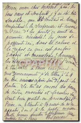 Interior de uma casa em Marcigny — St-Pierre — Le Moutier — Verso