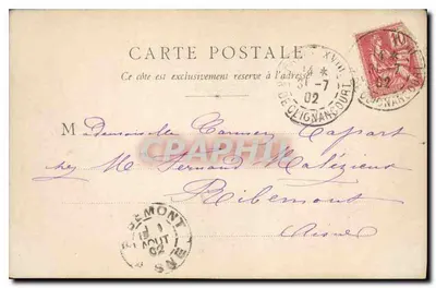 Castelo de Marigny — Coleção dos Castelos da Borgonha — Fototipia Bourgeois frères Châlons-sur-Saône — Verso