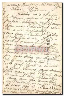 Ruínas do Castelo de Saint-Martin-sous-Montaigu — Bourgneuf (Val d'Or) — editor não identificado — Verso