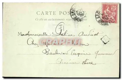 Castelo de Drée (La Clayette) — Castelo de estilo clássico — Fototipia Bourgeois frères Châlon-sur-Saône, n°68 — Verso