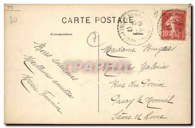Montceau-l'Étoile — Riberas do Arconce — ZZ. — Editor ZZ, n° 1201 — Verso