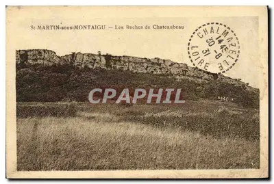 St-MARTIN-sous-MONTAIGU — As Rochas de Chateaubeaup — editor não visível